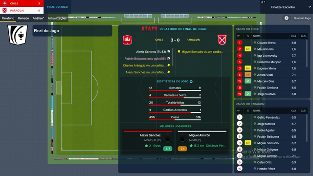 1 jogo CHI PAR