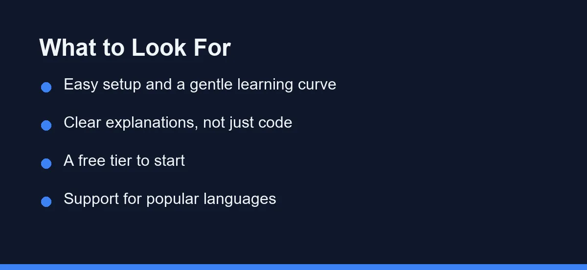 What to Look For