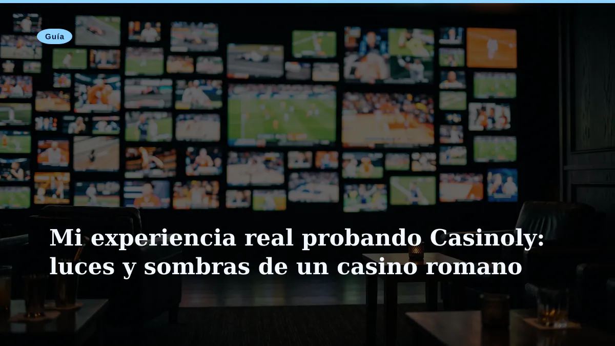 Mi experiencia real probando Casinoly: luces y sombras de un casino romano