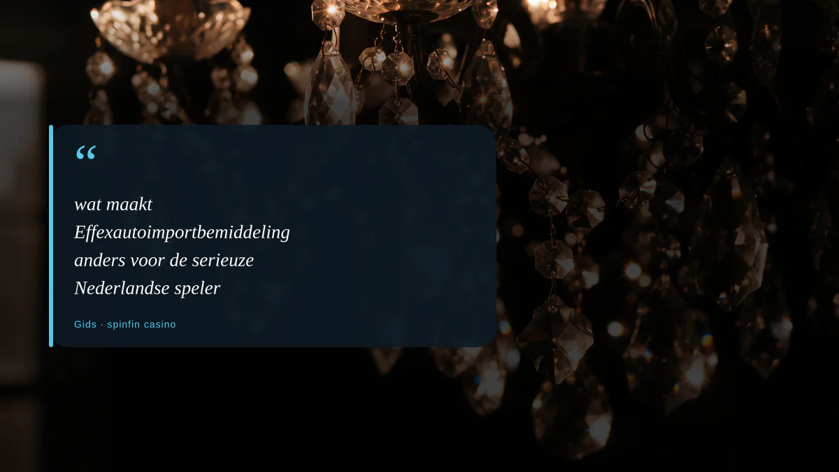 wat maakt Effexautoimportbemiddeling anders voor de serieuze Nederlandse speler