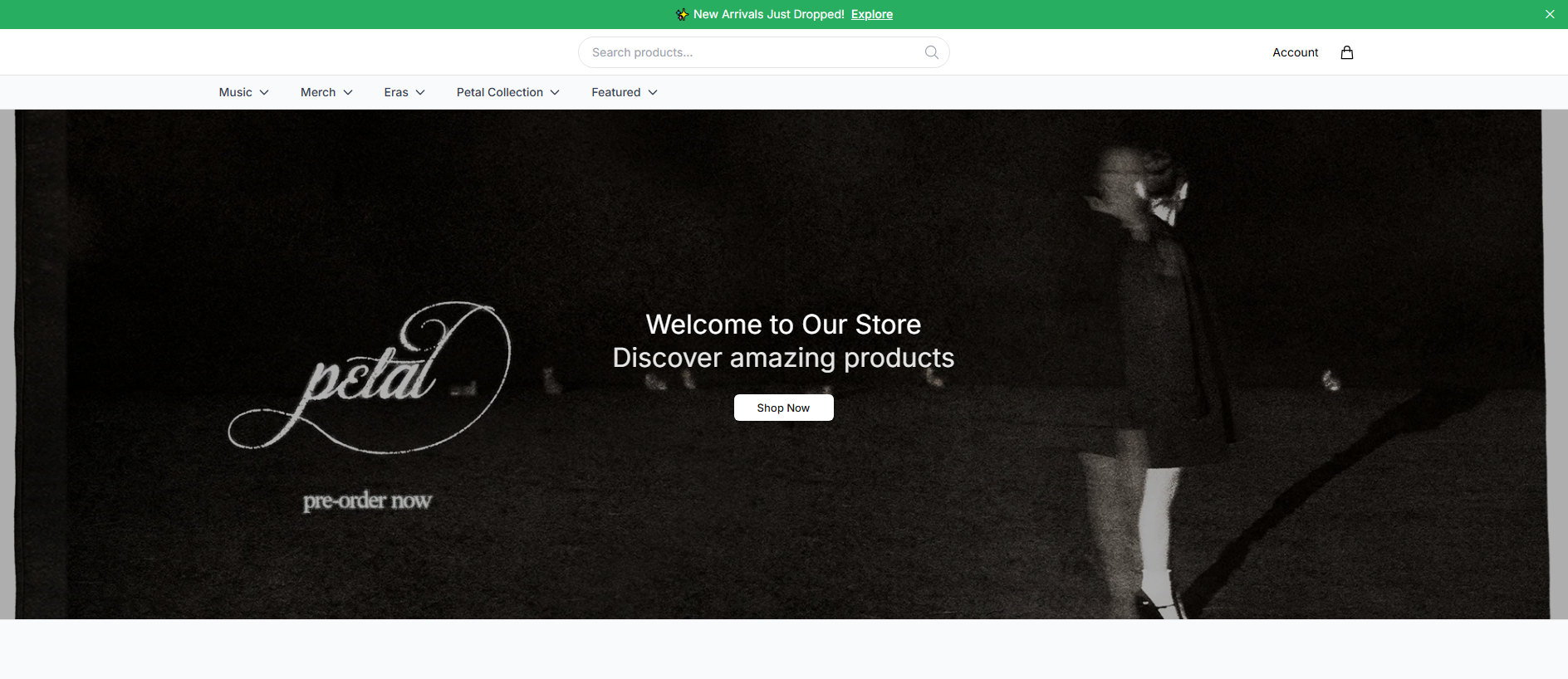 Stored capture of arianagrandeshop.shop
