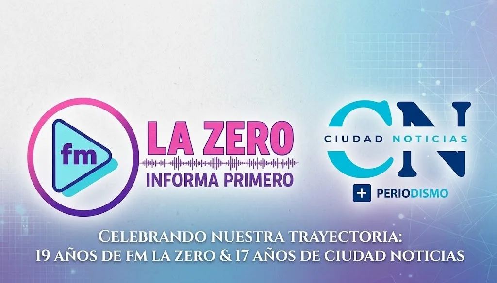 e4374a40-9d3e-4aff-9da9-04d8b5d99639.webp Aniversario con dignidad: Ciudad Noticias cumple 17 años y La Zero 104.9 llega a los 19 sosteniendo la verdad frente al poder