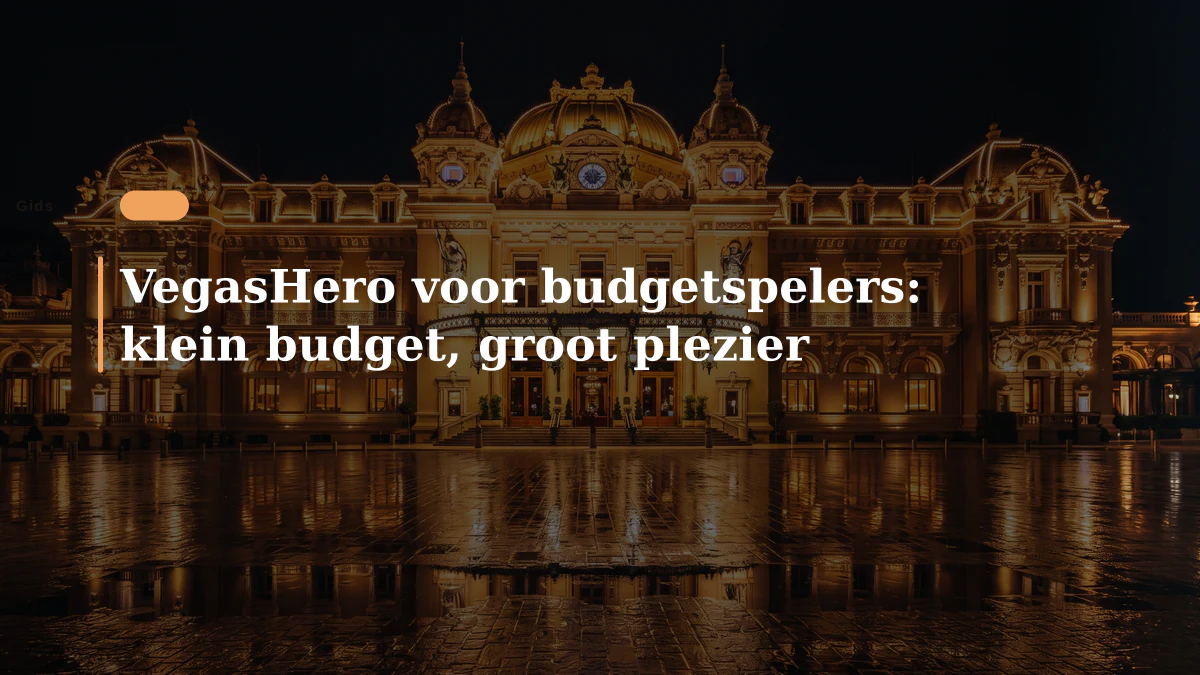 VegasHero voor budgetspelers: klein budget, groot plezier