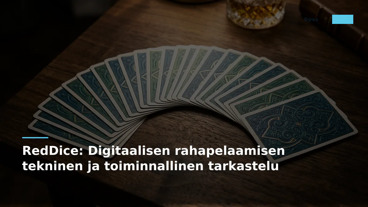 RedDice: Digitaalisen rahapelaamisen tekninen ja toiminnallinen tarkastelu