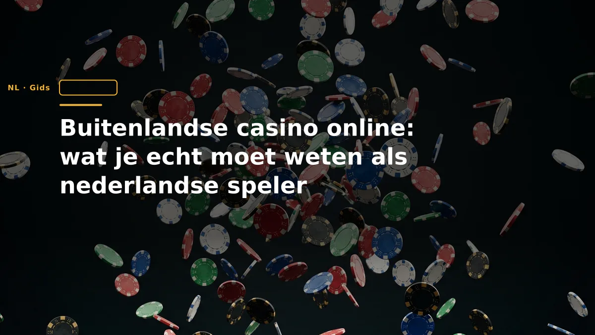 Buitenlandse casino online: wat je echt moet weten als nederlandse speler
