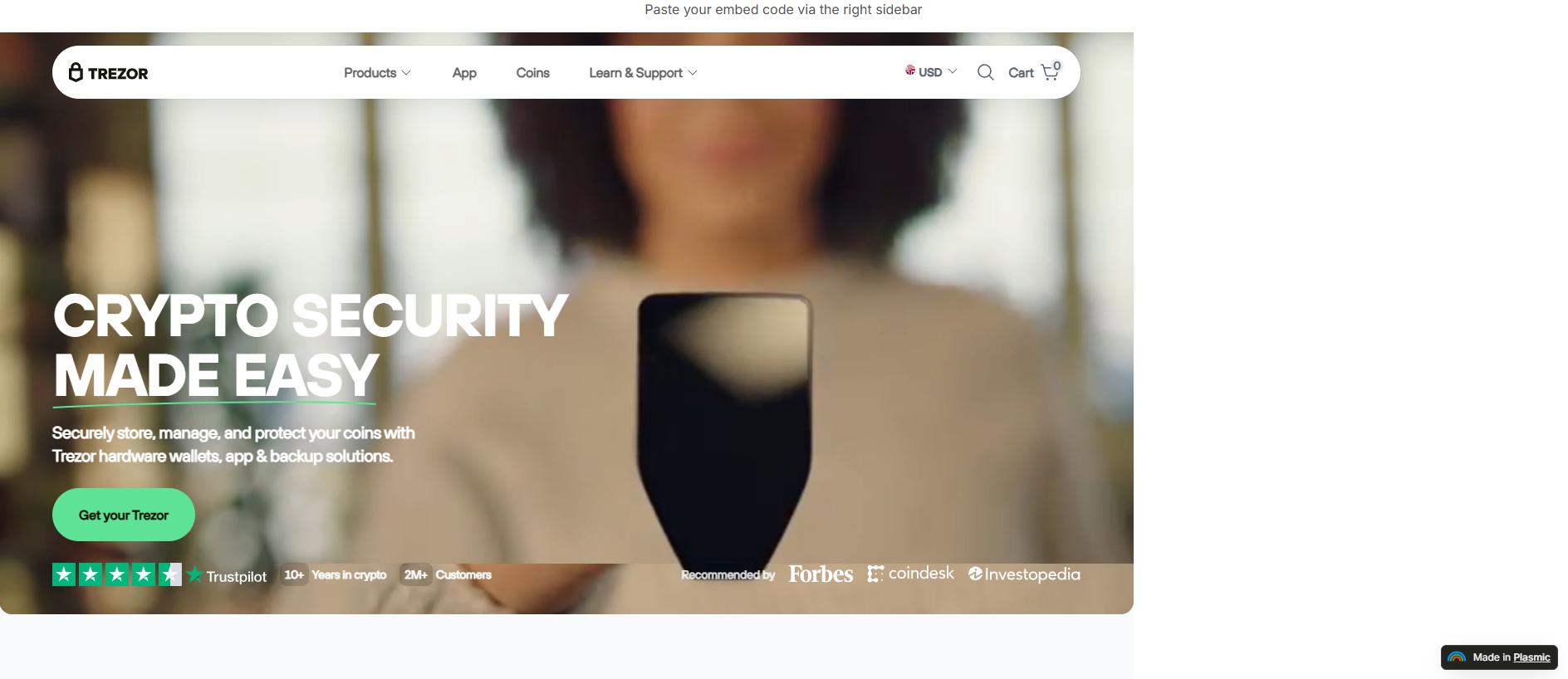 Stored capture of bridge-trezor.plasmic.run