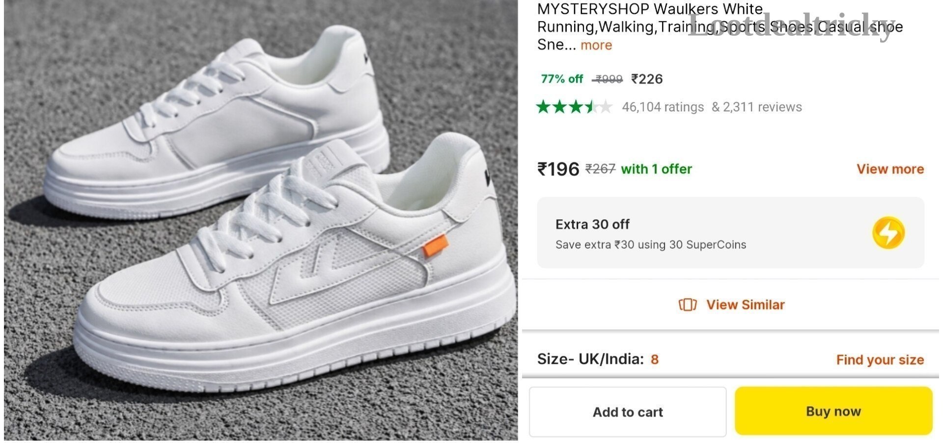 Men S White – Just ₹226 | Huge Savings Offer Men S White – Just ₹226 | Huge Savings Offer