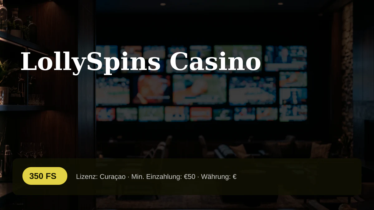 LollySpins Casino — Willkommensbonus 400% bis zu €2200 + 350 FS, Zahlungen: Skrill, Neteller, MiFinity, Bitcoin, Ethereum