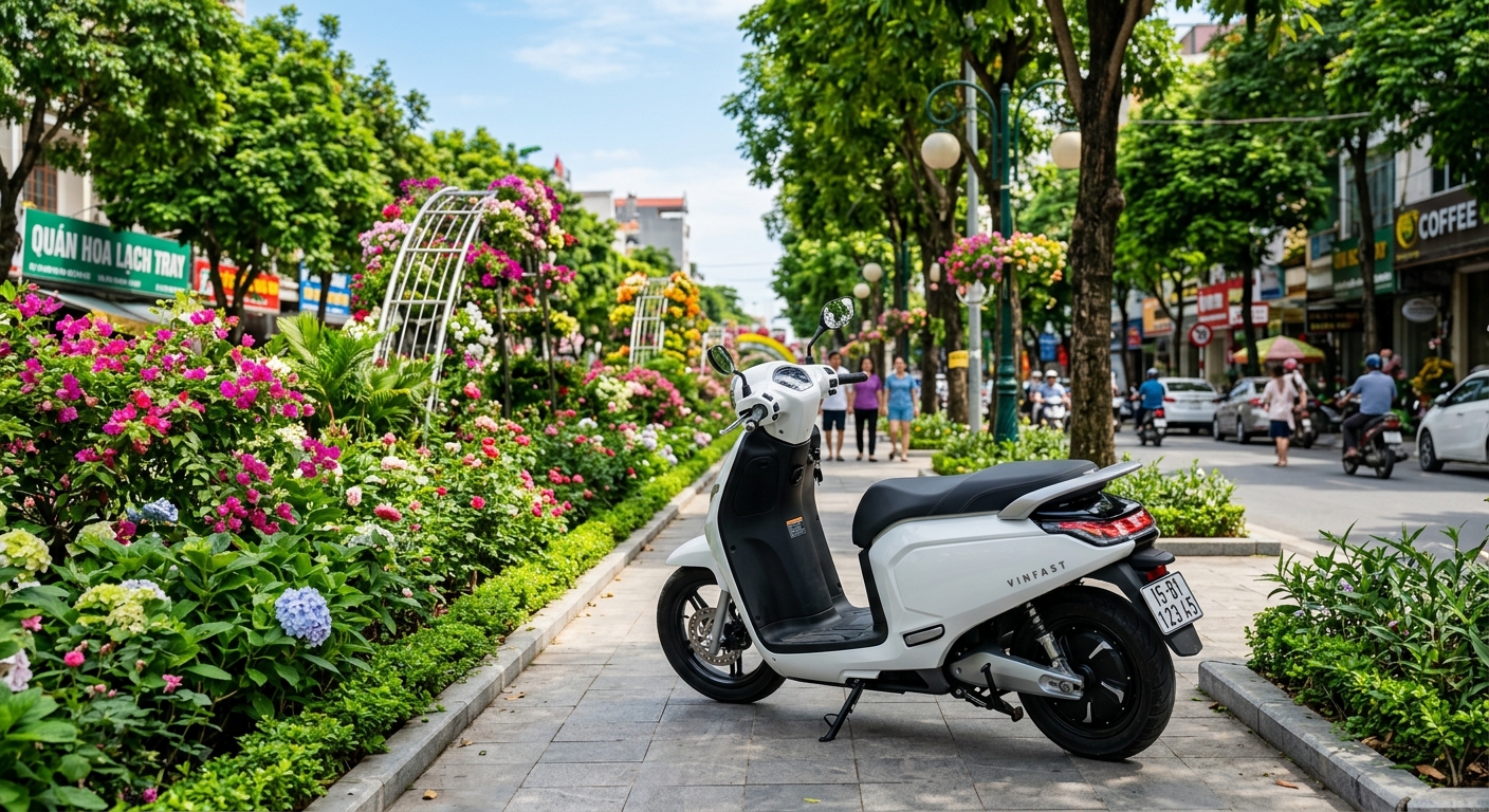 Xe điện hải phòng - hình minh họa