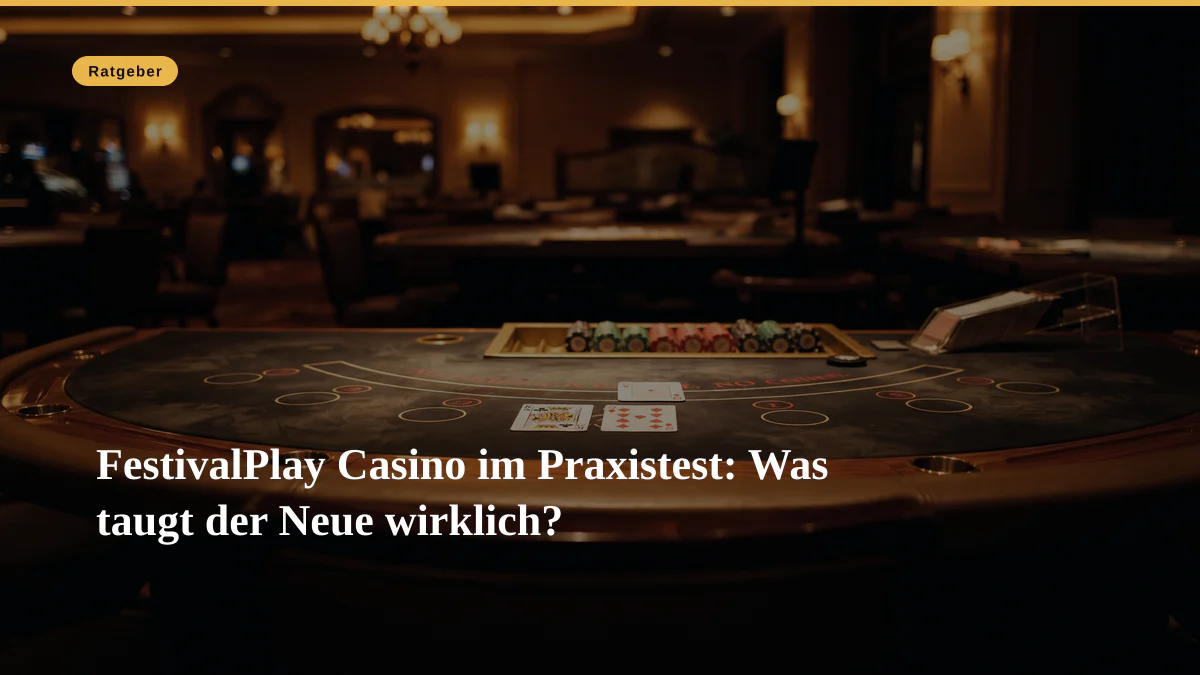 FestivalPlay Casino im Praxistest: Was taugt der Neue wirklich?