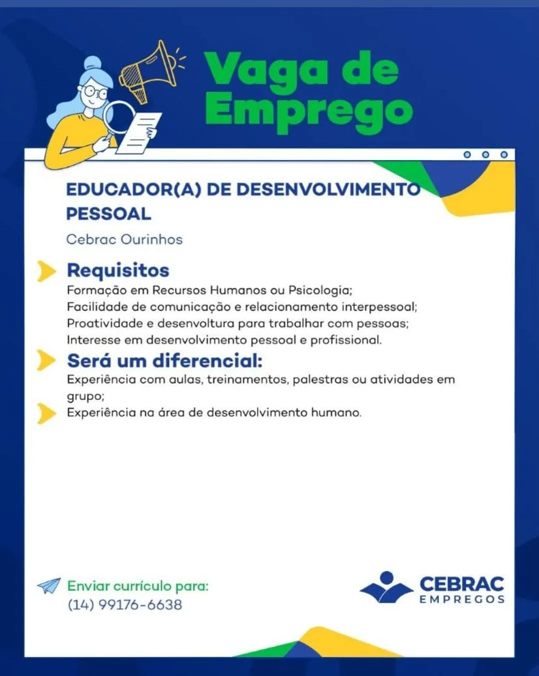 Educador (a) De Desenvolvimento Pessoal