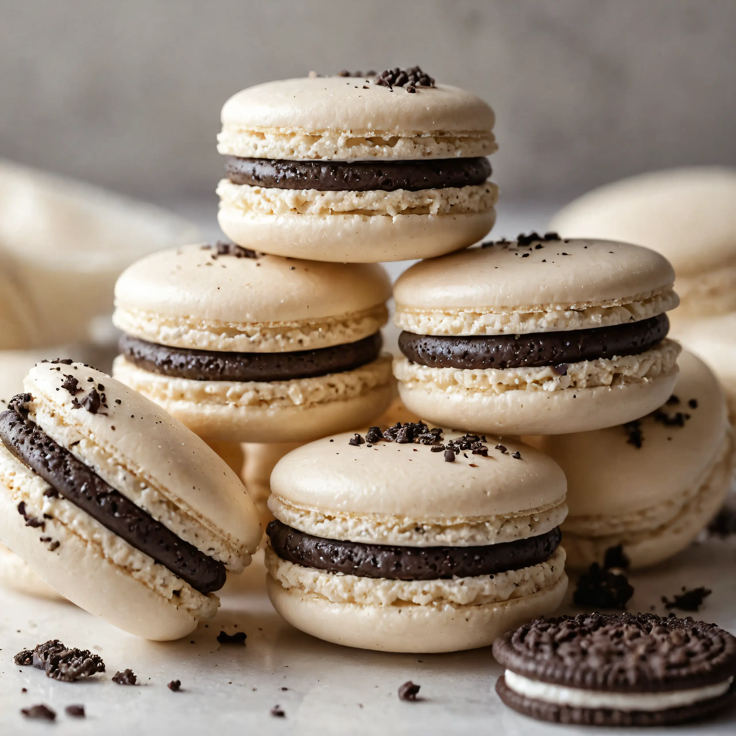 Cookies and Cream Macarons Recipe