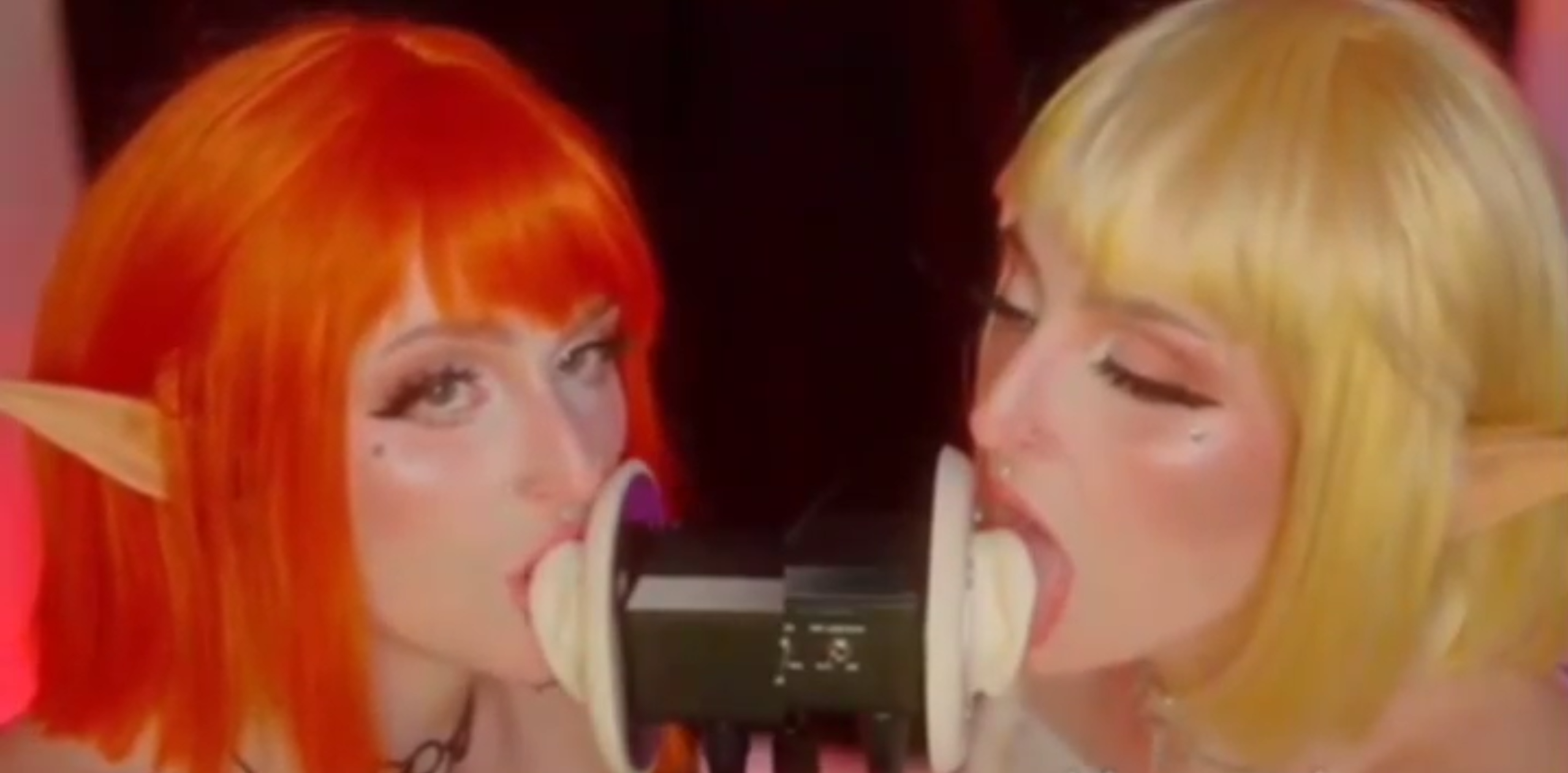Double Ear Licking