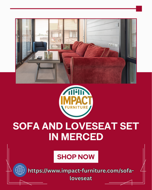 Looking for a sofa and loveseat set in Merced? Impact Furniture offers stylish, comfortable, and affordable sets that bring elegance and harmony to your living room. Perfect for family gatherings or everyday relaxation, our designs blend durability with modern charm. Visit Impact Furniture Merced today and find the perfect sofa and loveseat set for your home! https://www.impact-furniture.com/sofa-loveseat