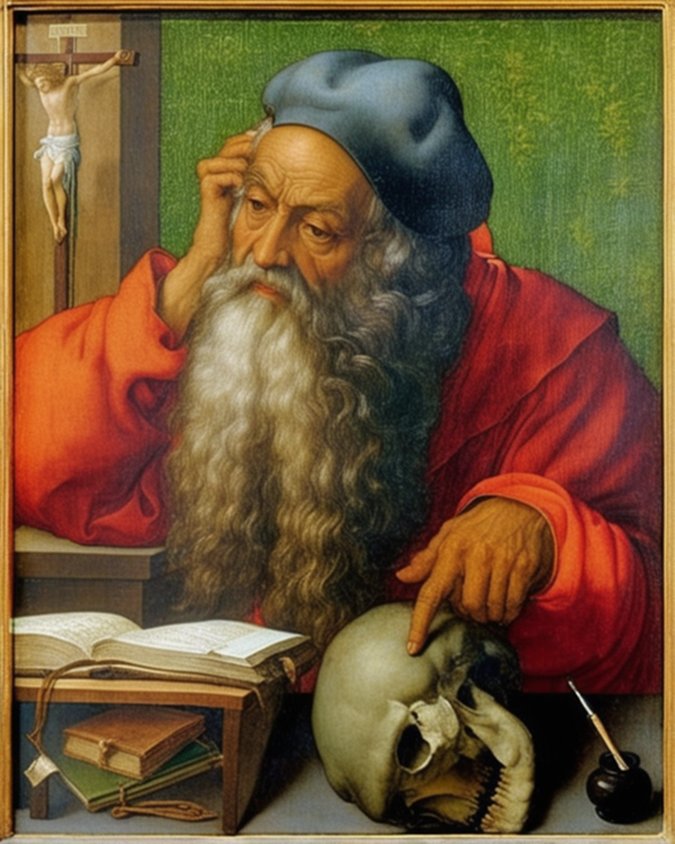  San Jerónimo en su estudio 
