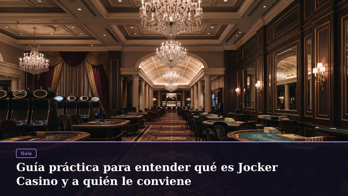Guía práctica para entender qué es Jocker Casino y a quién le conviene