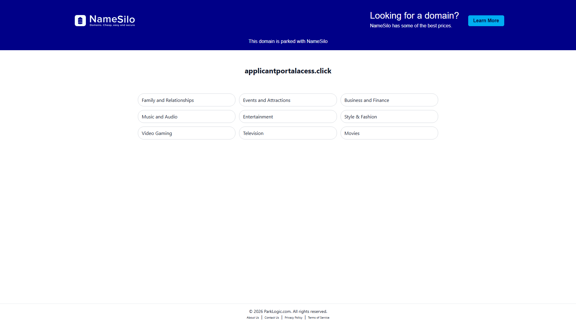 Stored capture of applicantportalacess.click