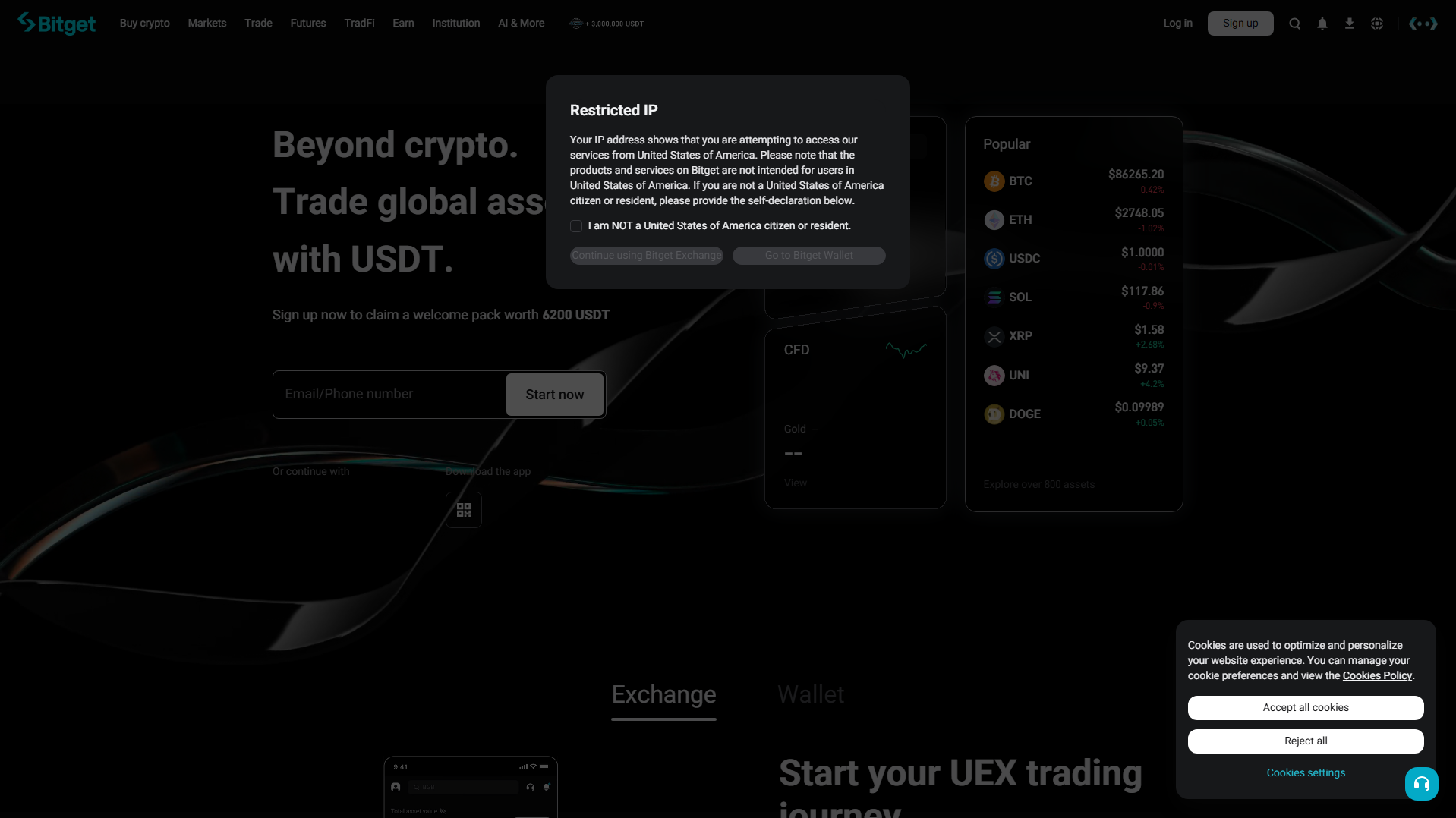Stored capture of bitget.ac