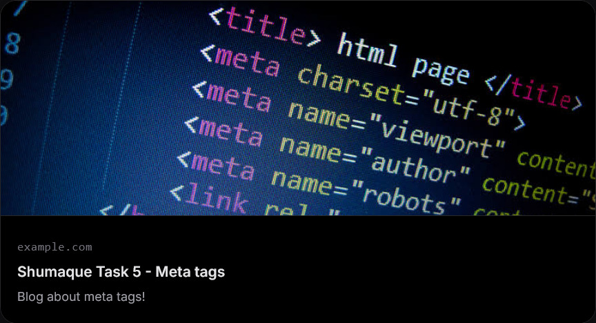 Twitter preview example