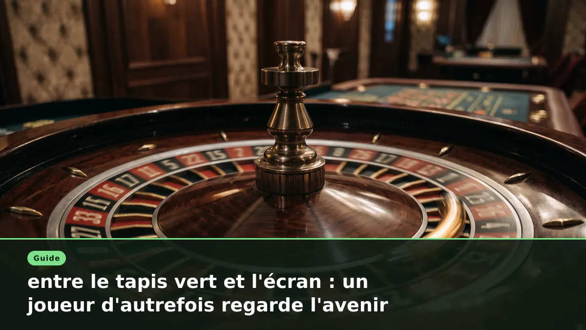 entre le tapis vert et l'écran : un joueur d'autrefois regarde l'avenir