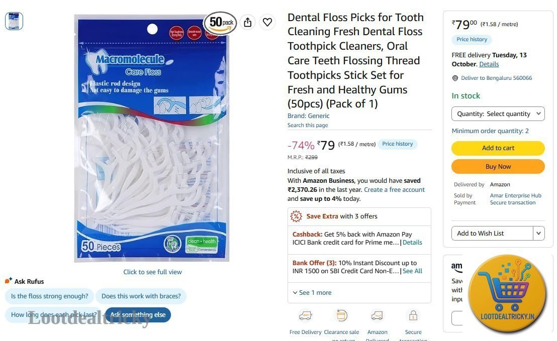 Dental Floss Picks | Loot Deal