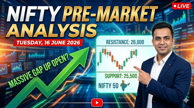 Nifty pre-market analysis 16 June 2026