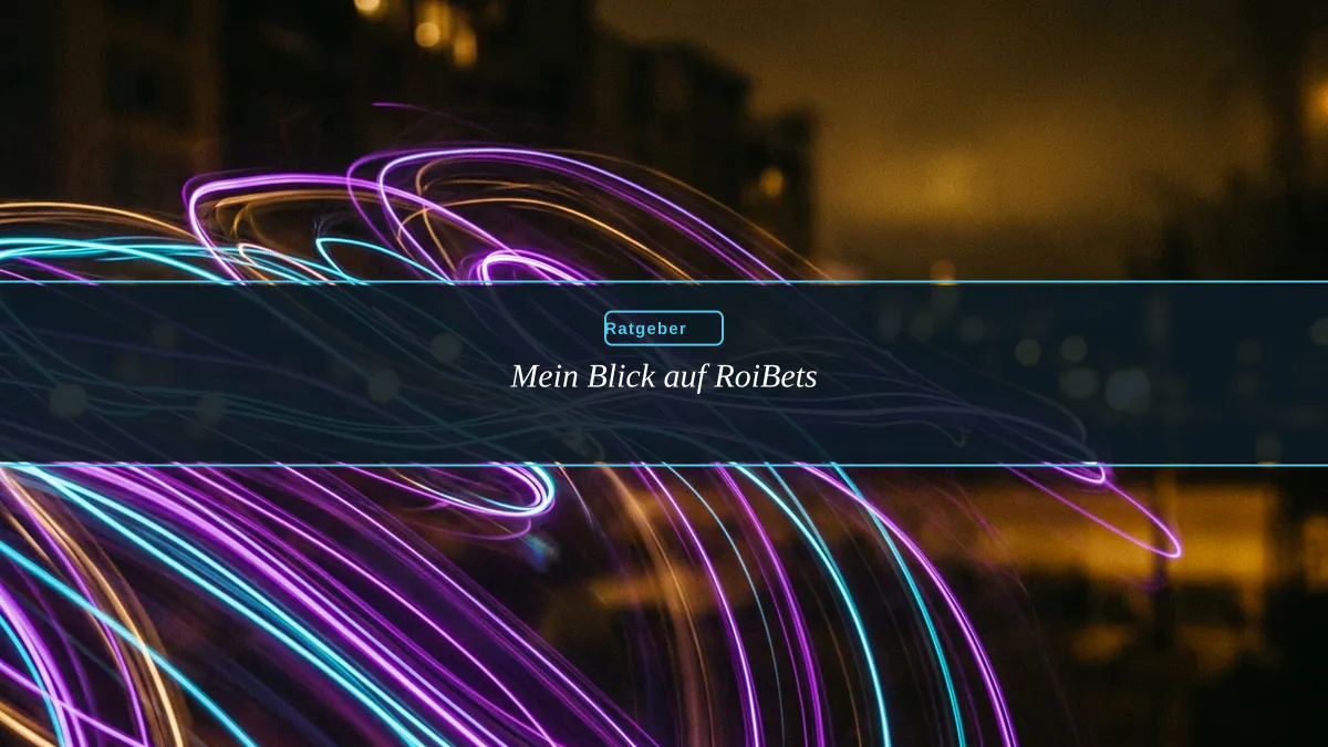 Mein Blick auf RoiBets