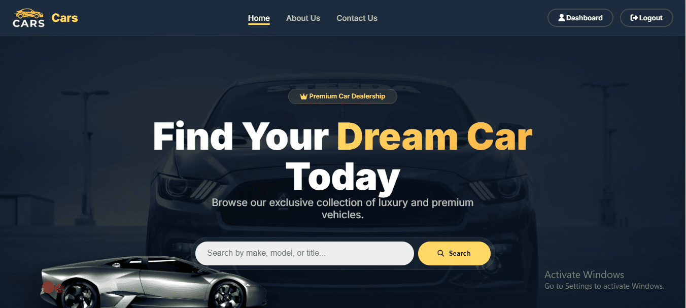 Cars Ecommerce Website
