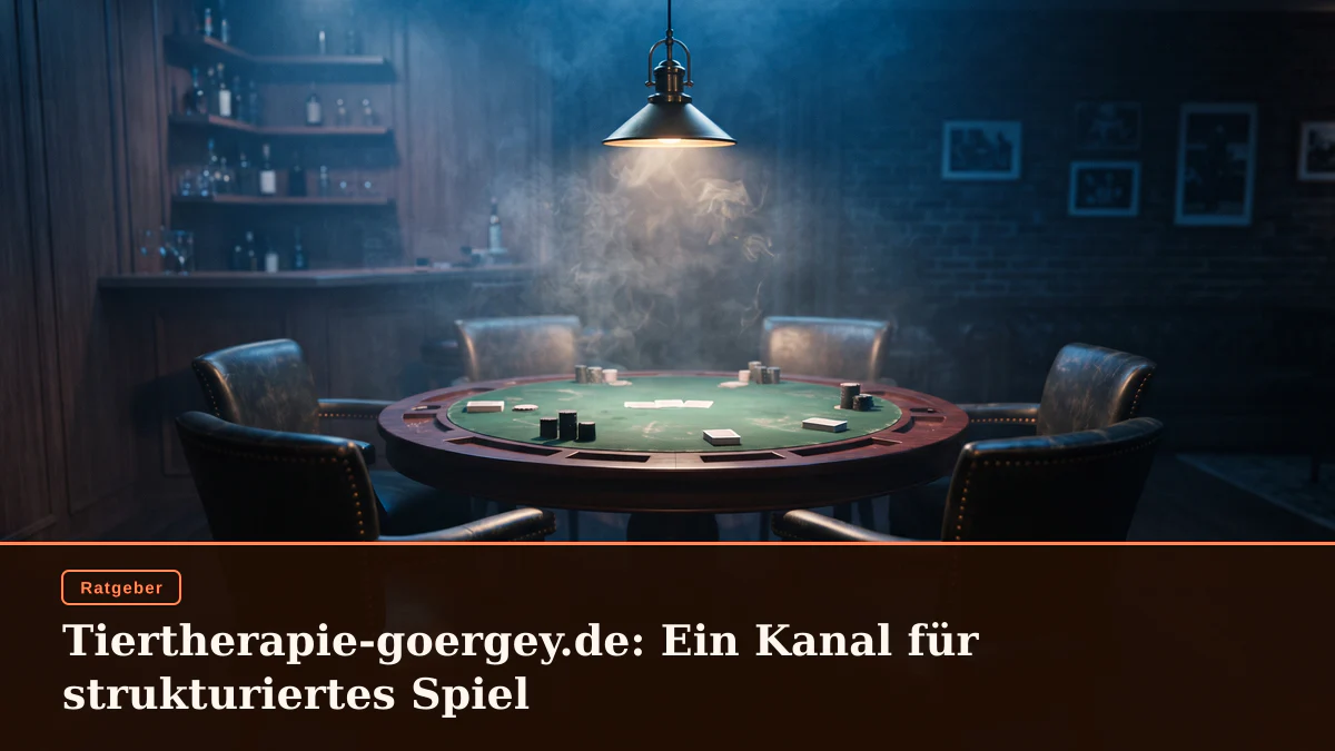 Tiertherapie-goergey.de: Ein Kanal für strukturiertes Spiel