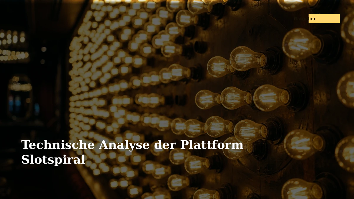 Technische Analyse der Plattform Slotspiral