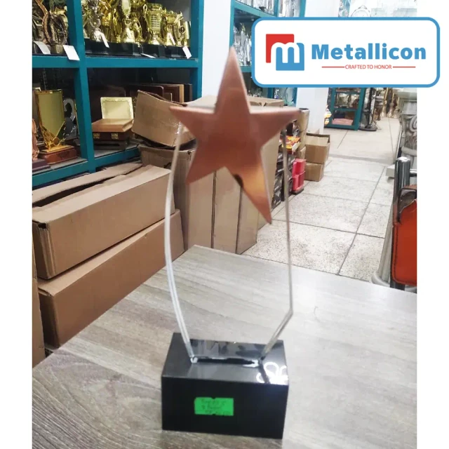 Star Crystal Crest Trophy