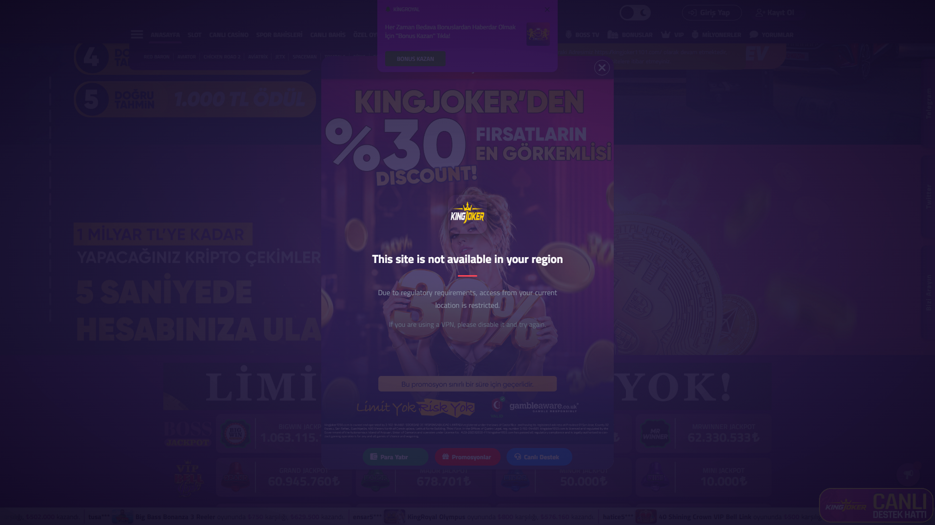 Primary capture · kingjoker1100.com