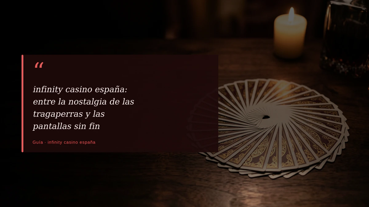 infinity casino españa: entre la nostalgia de las tragaperras y las pantallas sin fin