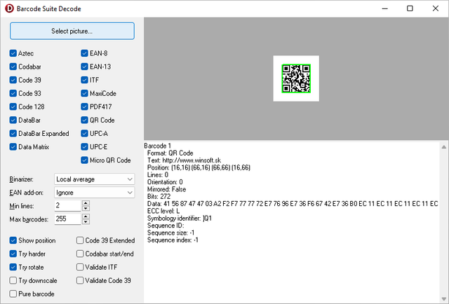 Download Winsoft Barcode Suite v3.8 for Delphi 13