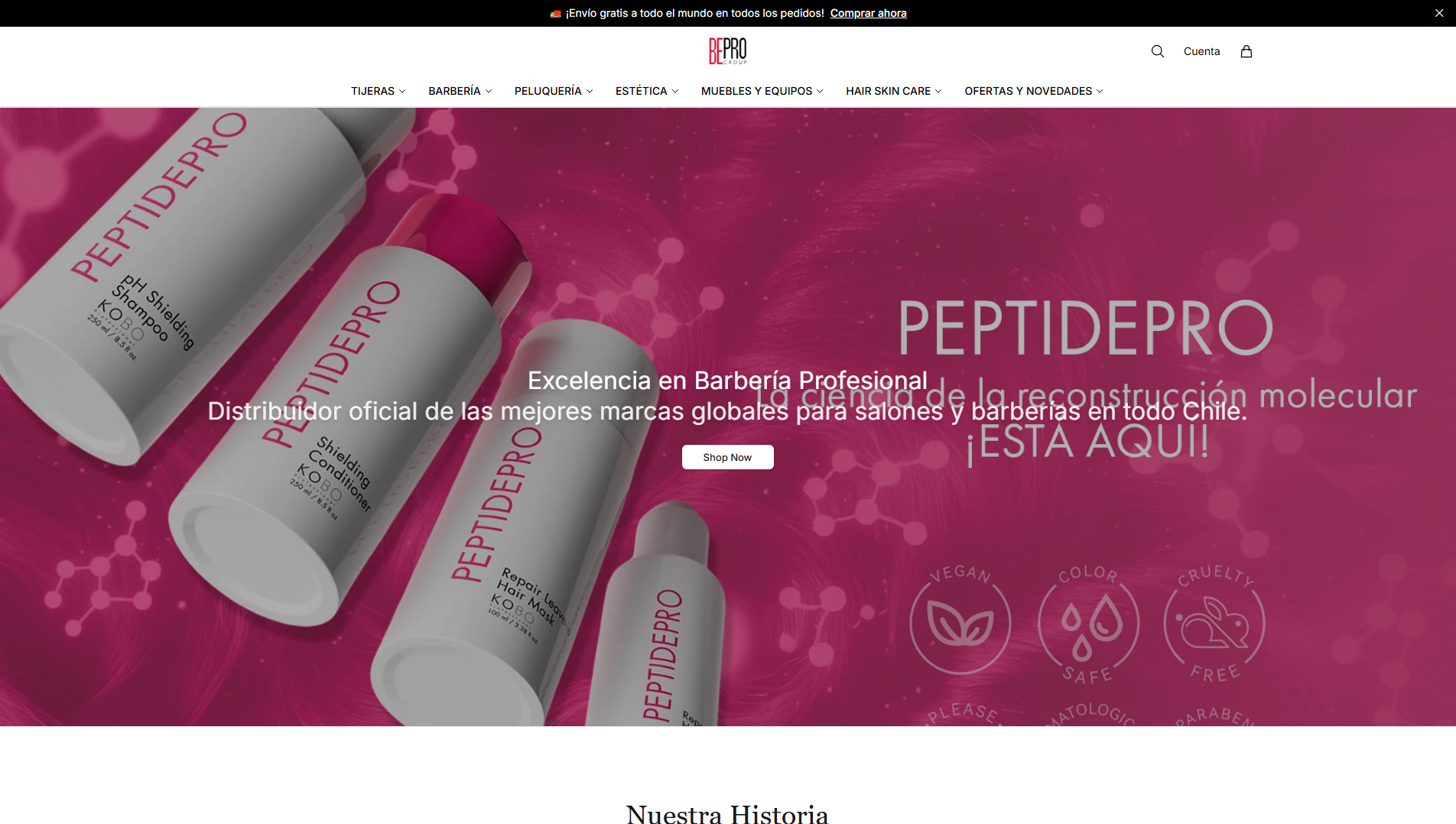 Stored capture of beprocare.shop