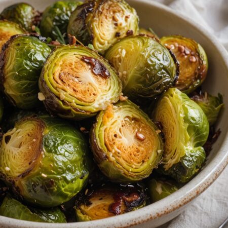 Roasted Brussels Sprouts with Balsamic Dressing