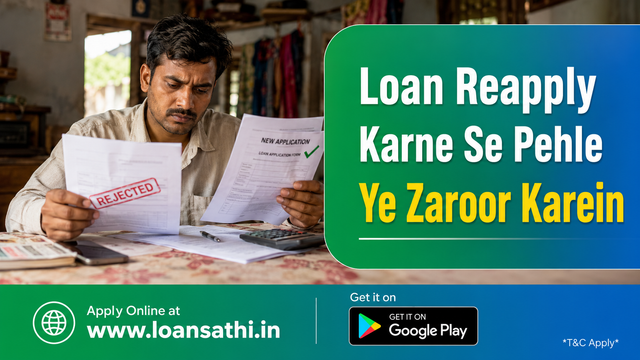 Loan Reapply Karne Se Pehle Ye Zaroor Karein? 4 Important Steps & 100% Approval Guide | Loansathi.in