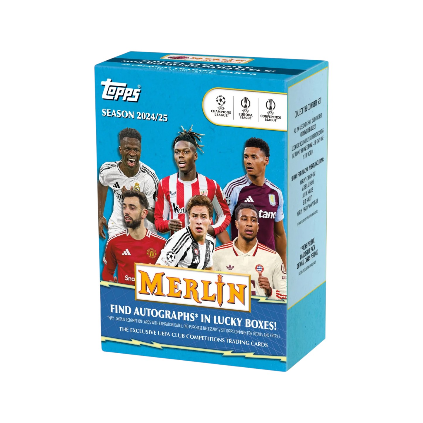 2024/25 Topps UEFA Club Competitions Merlin Chrome Soccer Blaster