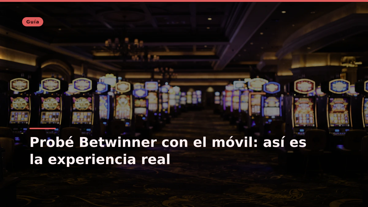 Probé Betwinner con el móvil: así es la experiencia real