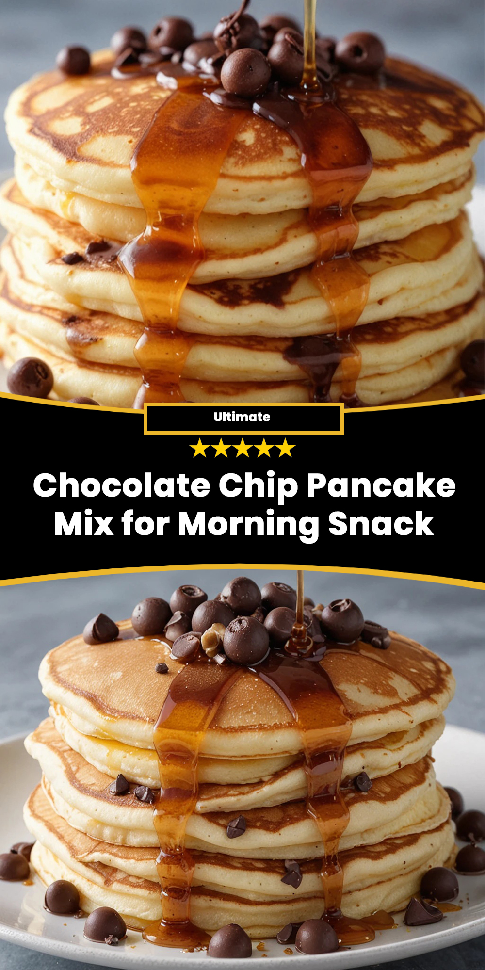 Chocolate Chip Pancake Mix for Morning Snack