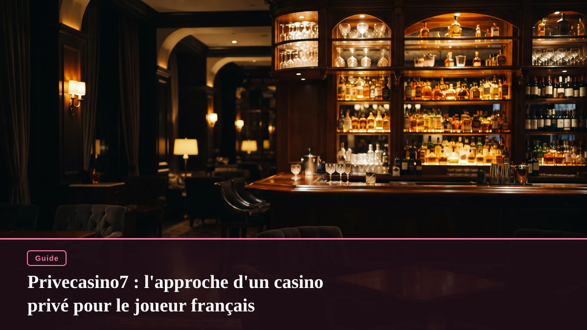 Privecasino7 : l'approche d'un casino privé pour le joueur français