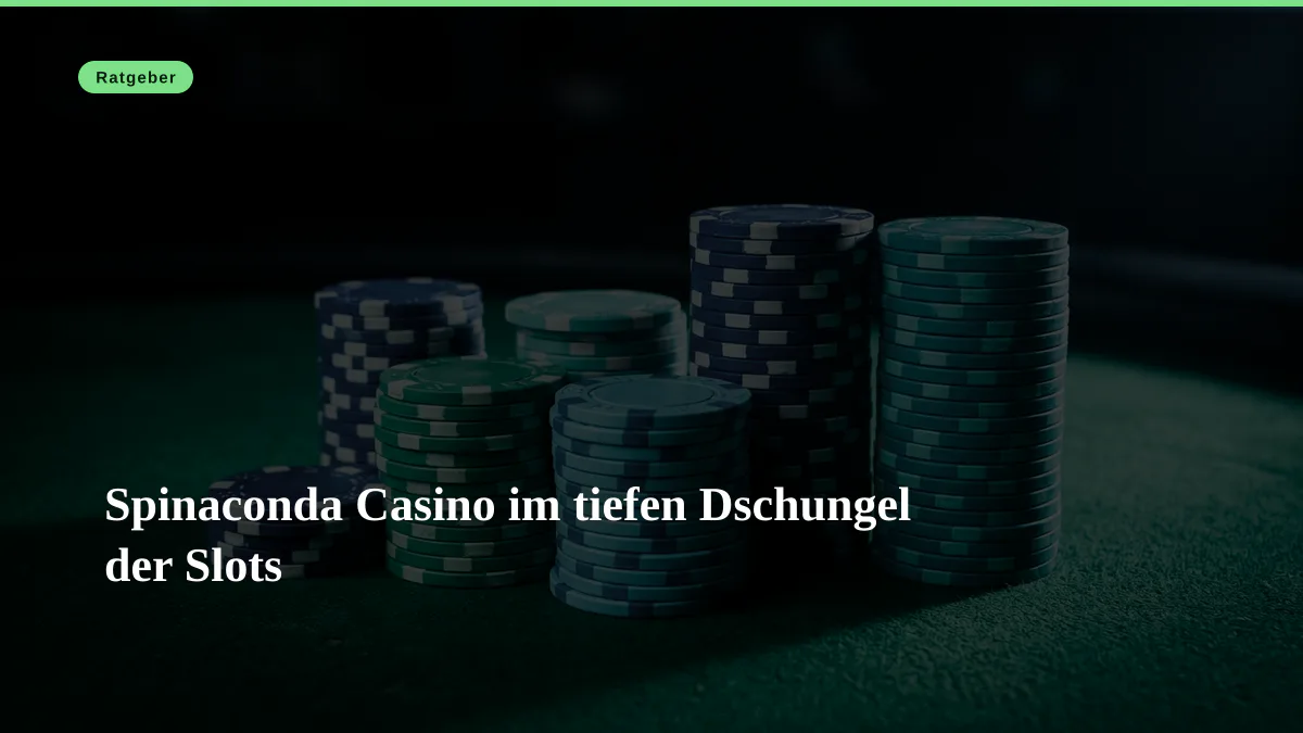 Spinaconda Casino im tiefen Dschungel der Slots