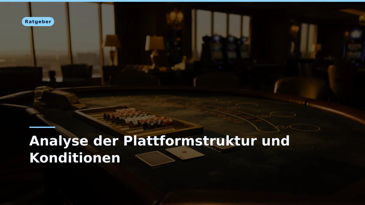 Analyse der Plattformstruktur und Konditionen