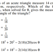 Law Of Cosines