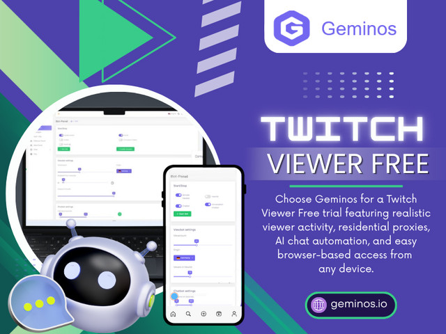 A trusted platform like Geminos can support new creators during the early stages, but consistent streaming, audience interaction, and quality content remain the strongest ingredients for long-term success. By focusing on steady improvement instead of quick results, every creator has a better chance of building a loyal community through twitch viewer free opportunities used responsibly.

Read Our Blogs:
https://geminosio.wordpress.com
https://geminosio.medium.com/free-twitch-viewer-b0dabc45ceac
https://geminosio.tumblr.com

More Links:
https://linktr.ee/geminosio
https://gravatar.com/geminosio
https://www.apsense.com/user/geminosio