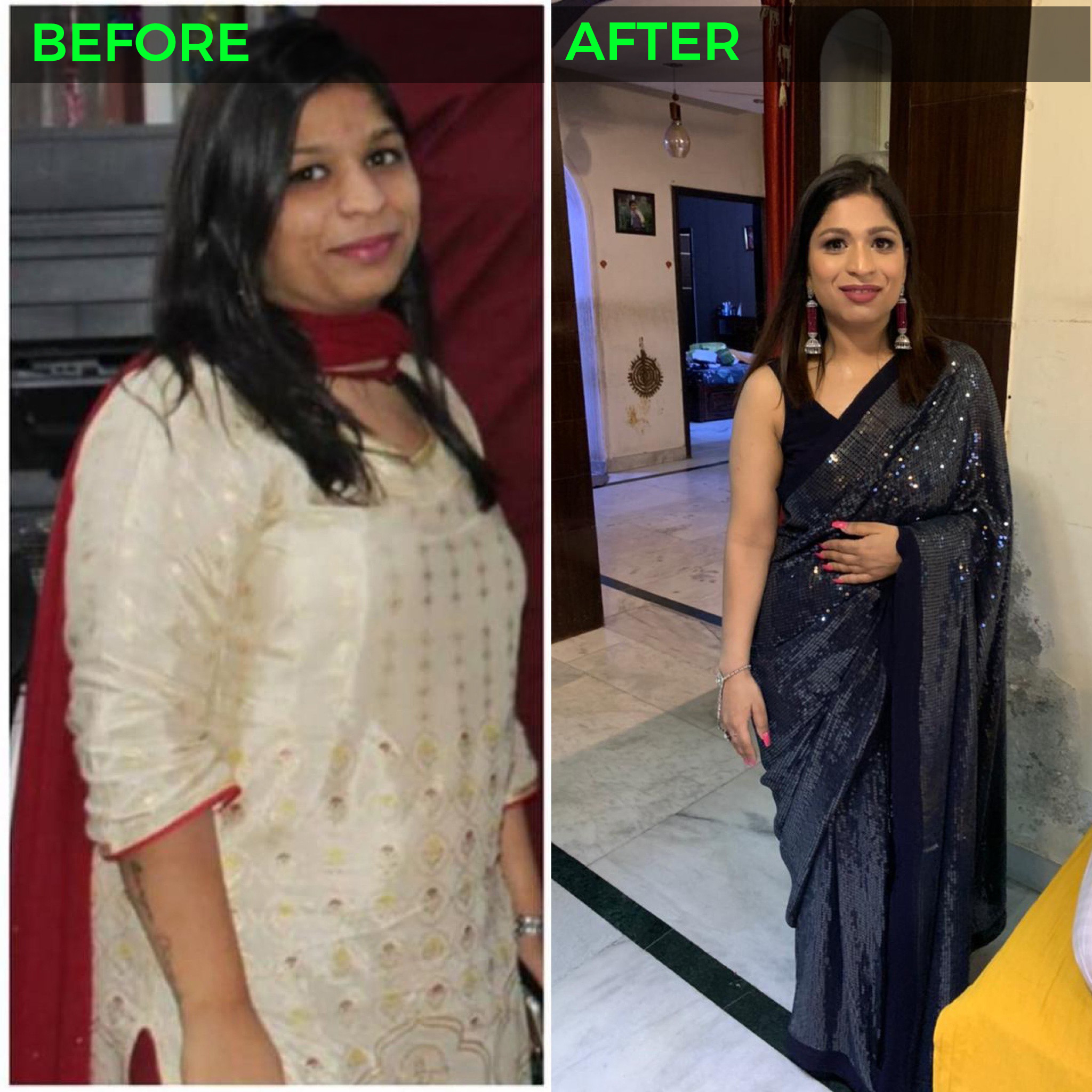 Rama's before and after transformation
