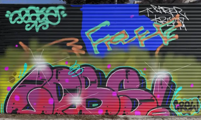 Graffiti artwork by LPBER