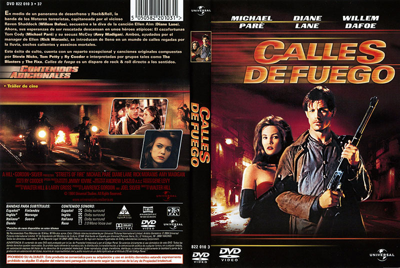 Street carat - Calles de Fuego [DVD5 Full] [Pal] [Esp/Ing/Ita/Rus] [Sub:Multi] [1984] [Acción] [VS]