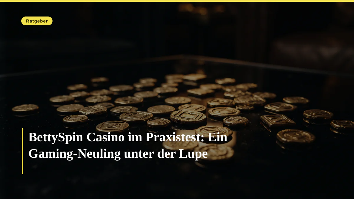 BettySpin Casino im Praxistest: Ein Gaming-Neuling unter der Lupe