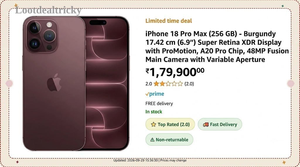 Iphone 18 Pro | Best Deal